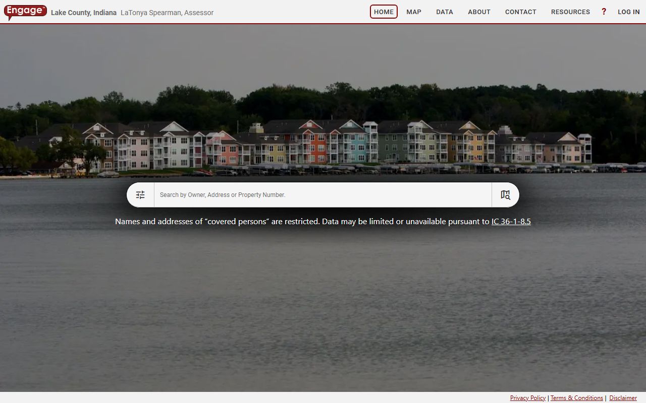 Lake County property search phone directory portal